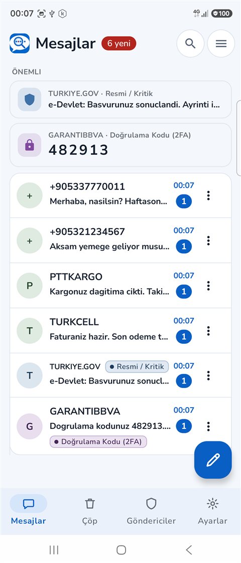 SMS Veto ana ekran